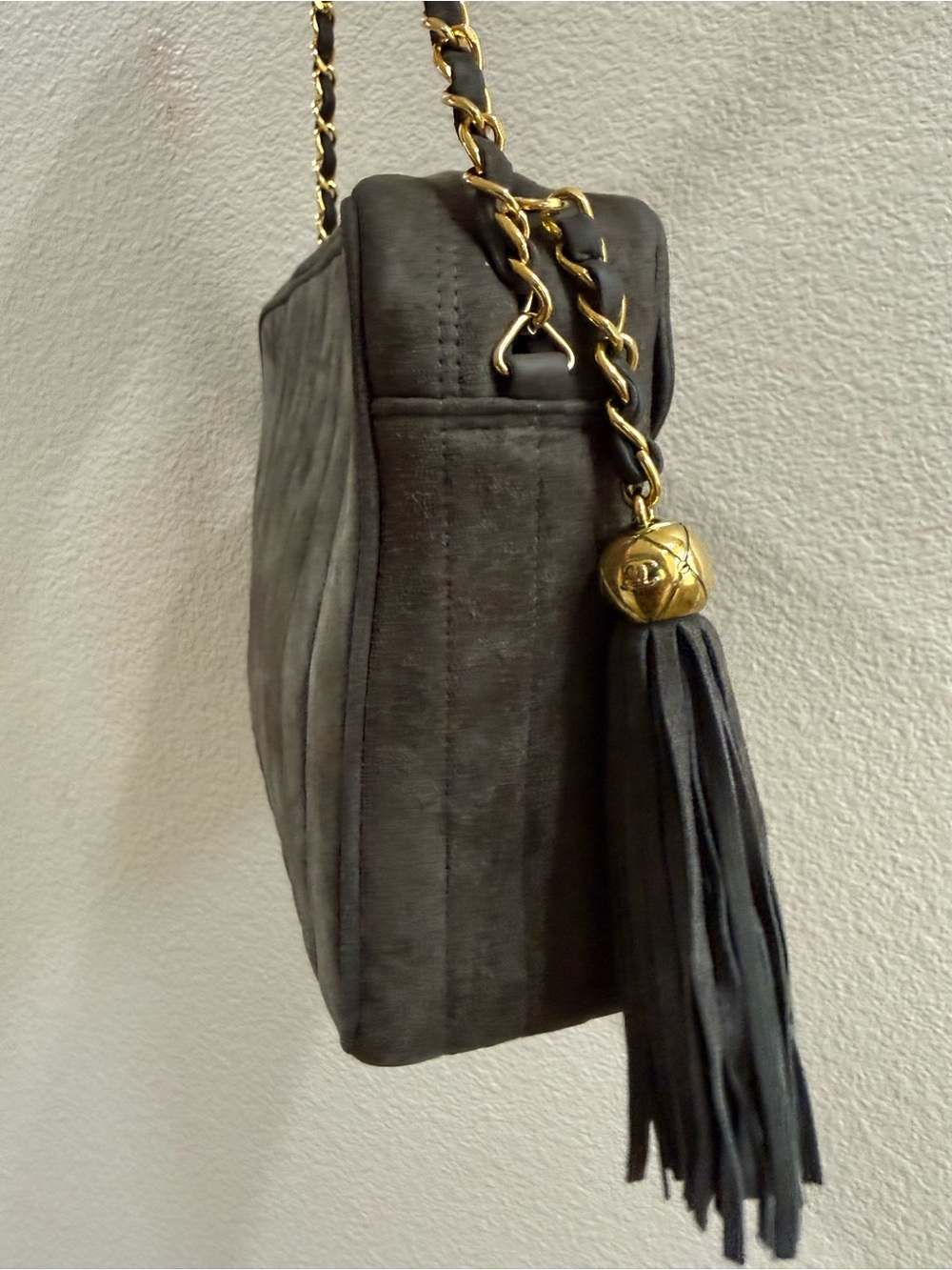 Chanel Brown Suede Camera Shoulder Bag Vintage - Picture 3 of 16